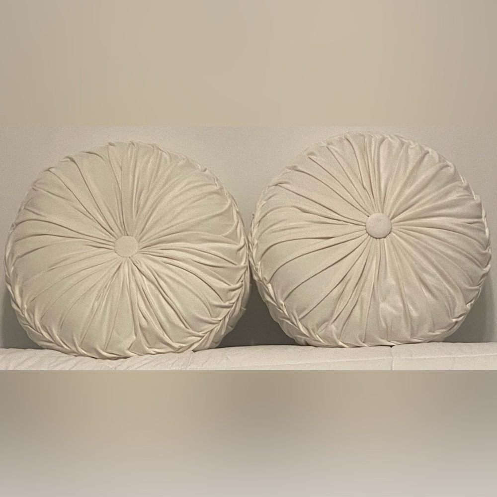 Elegant White Decorative Pillows